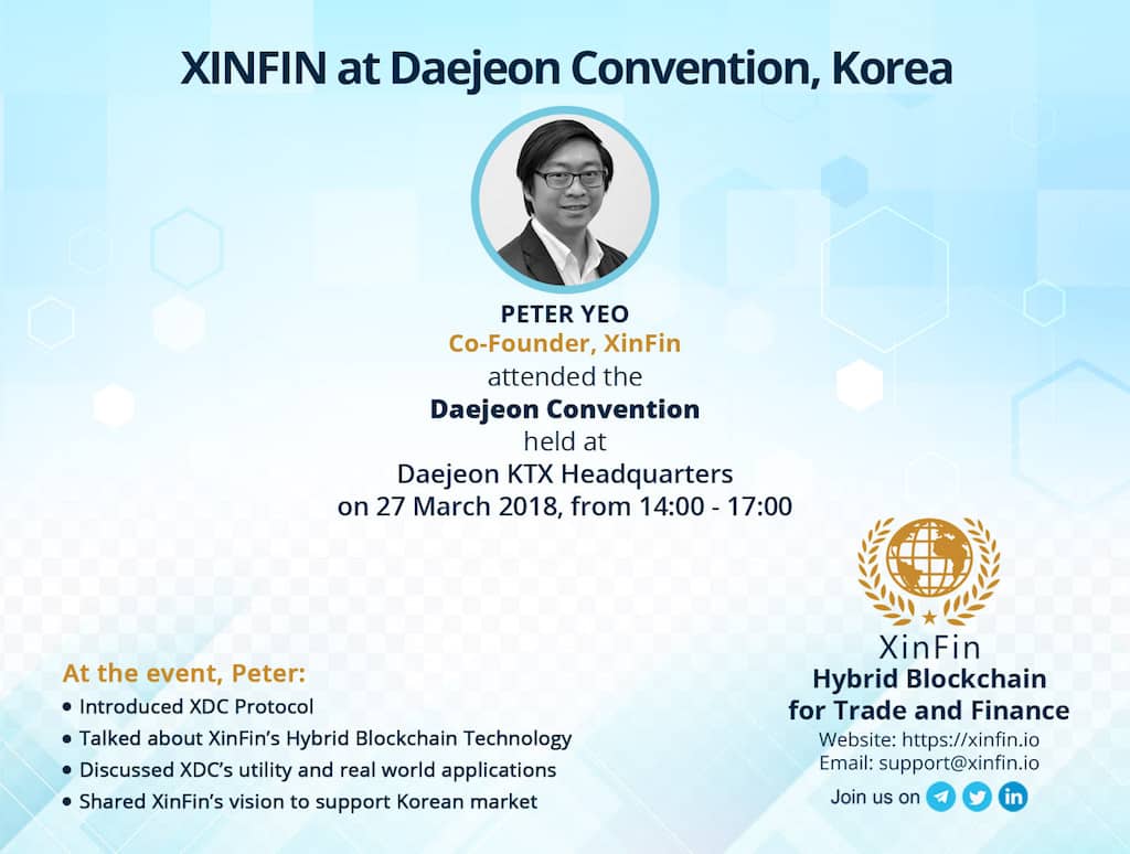 XINFIN Daejeon Convention