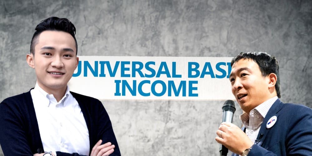 universal basic income justin sun andreew yang