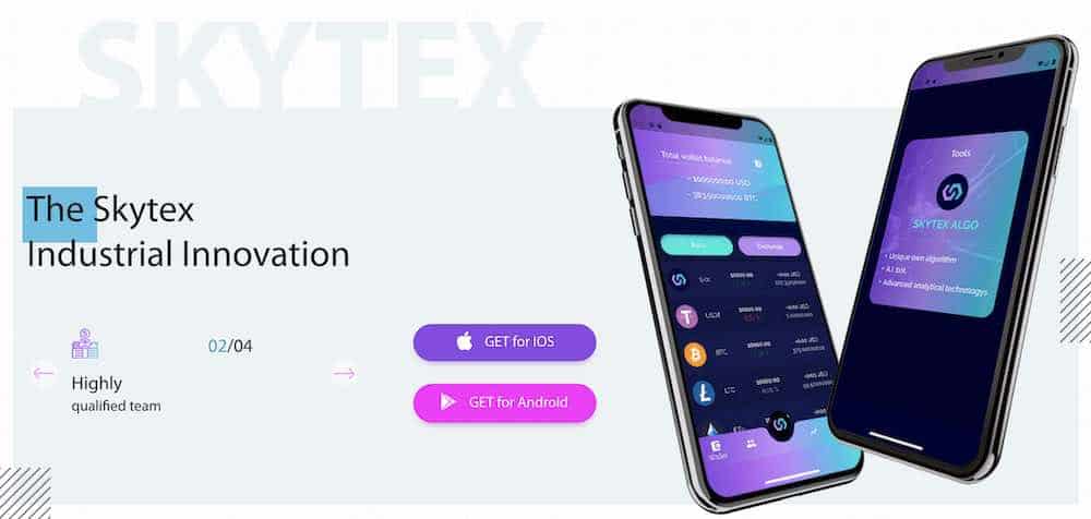 new advanced crypto platform skytex