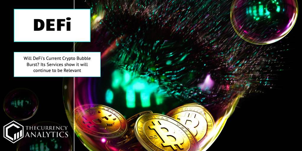 Defi crypto bubble burst
