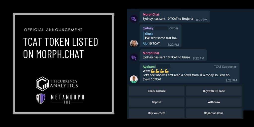 TCAT listed MorphChat