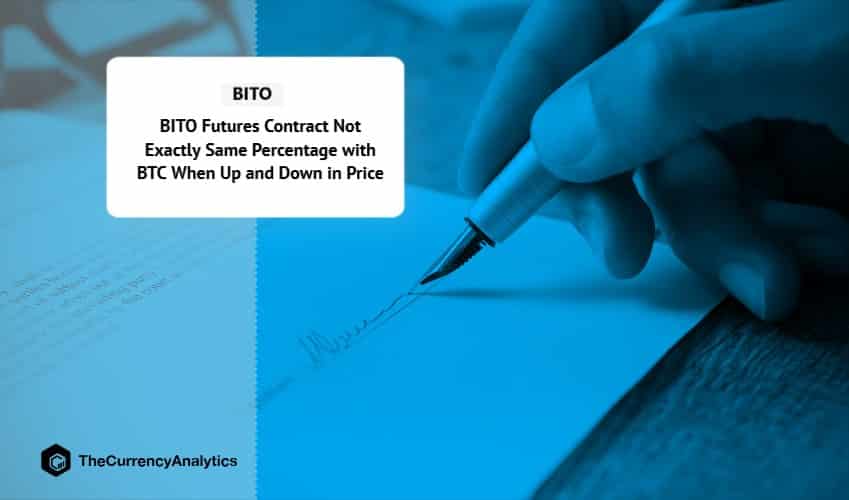 BITO Futures Contract Not Exactly Same Percentage with BTC When Up and Down in Price