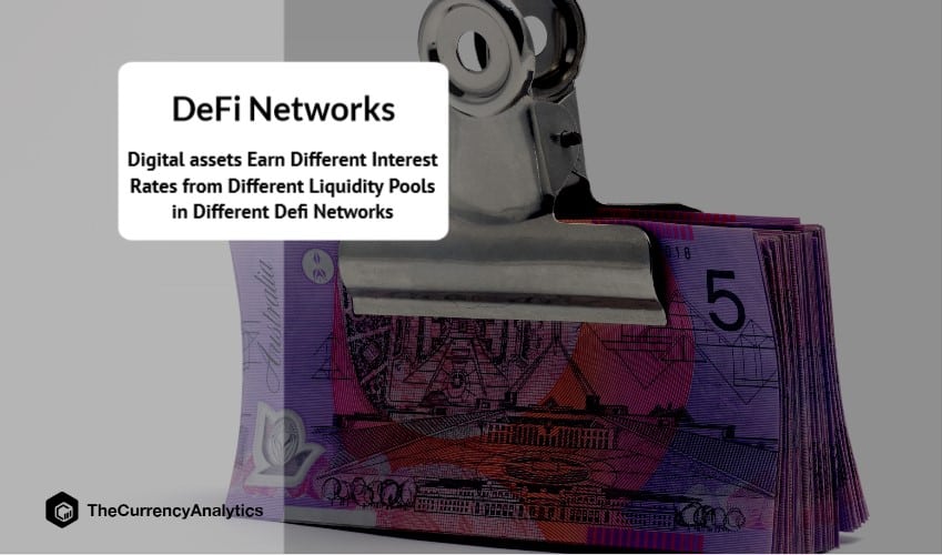 Digital assets Earn Different Interest Rates from Different Liquidity Pools in Different Defi Networks