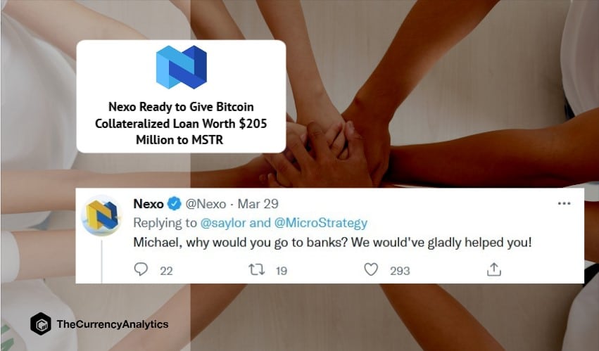 Nexo Ready to Give Bitcoin Collateralized Loan Worth $205 Million to MSTR